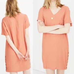 MADEWELL Side-Button Easy Dress NWT S